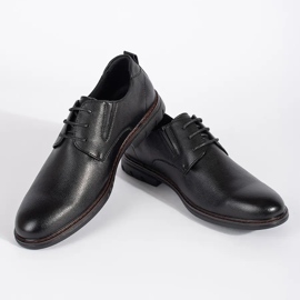 Chaussures à lacets noires pour hommes 2