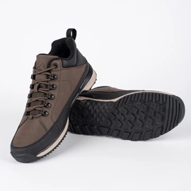 Vico Chaussures de trekking homme à lacets marron brun 1