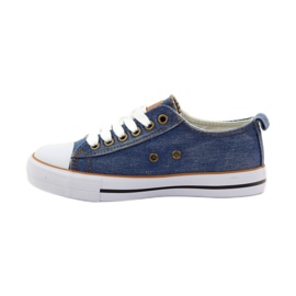 American Club DK jeans baskets américaines bleu brun 2