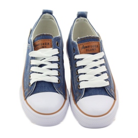 American Club DK jeans baskets américaines bleu brun 4