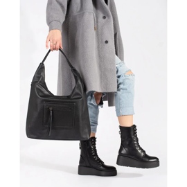 Seastar Chaussures de travail noires pour femmes à semelle épaisse le noir 5