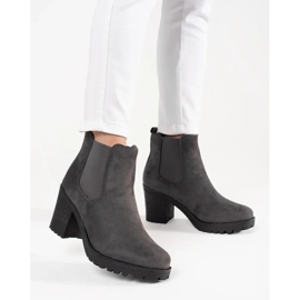 Seastar Bottes de chèse gris en daim sur le poteau 3
