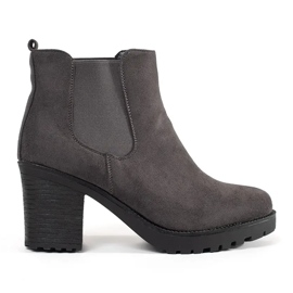 Seastar Bottes de chèse gris en daim sur le poteau 4