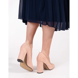 Seastar Pompes en daim beige sur un poteau élevé 4