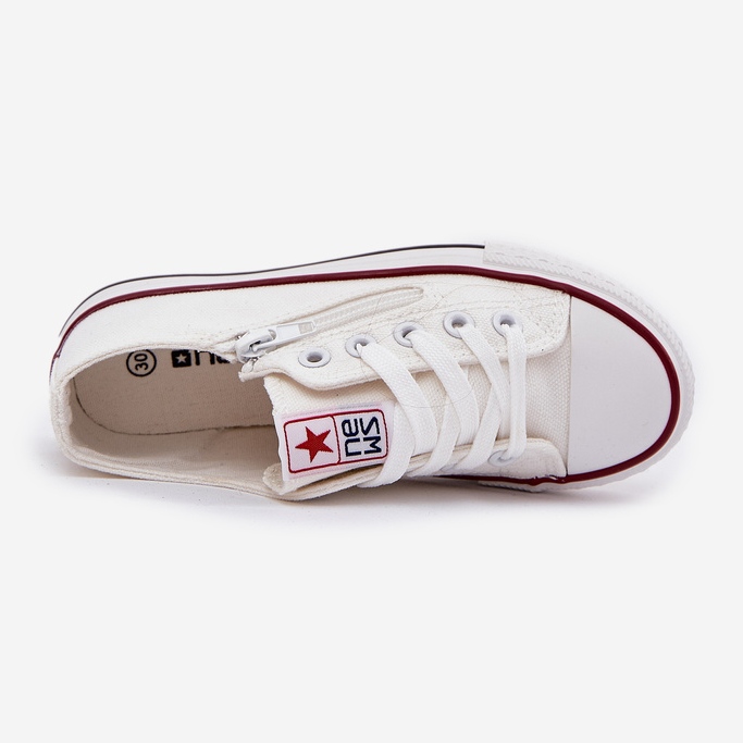 Baskets en dentelle blanche pour enfants pour enfants 1