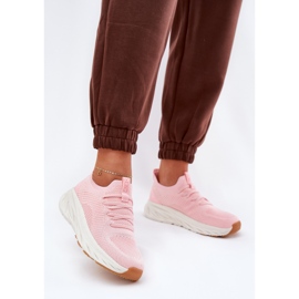 Chaussures de sport pour femmes confortables Big Star RR274A131 Système rose Hi-Polish 2