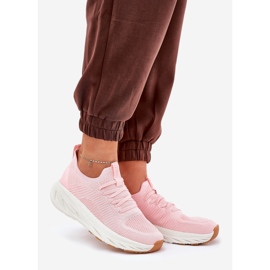 Chaussures de sport pour femmes confortables Big Star RR274A131 Système rose Hi-Polish 1