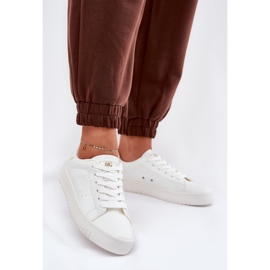Baskets féminines basses avec Eco Leather Big Star NN274577 White blanche 2