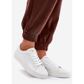 Baskets féminines basses avec Eco Leather Big Star NN274577 White blanche 1