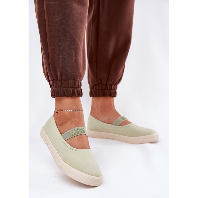 Big star féminine NN274604 baskets vert clair 2