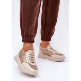 Vinceza Chaussures de sport pour femmes sur la plate-forme Vincez 58510 Zlotys doré 2