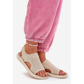 Sandales sportives féminines beige 1
