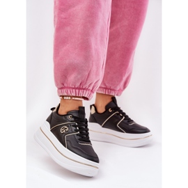 Chaussures de sport pour femmes sur la plateforme noire le noir 2