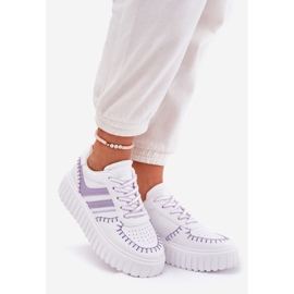 Baskets à plateforme pour femmes, violet 1