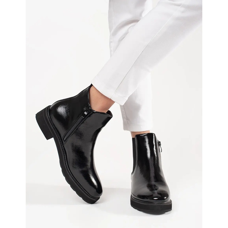 Bottes noires classiques de Sergio Leone le noir 2