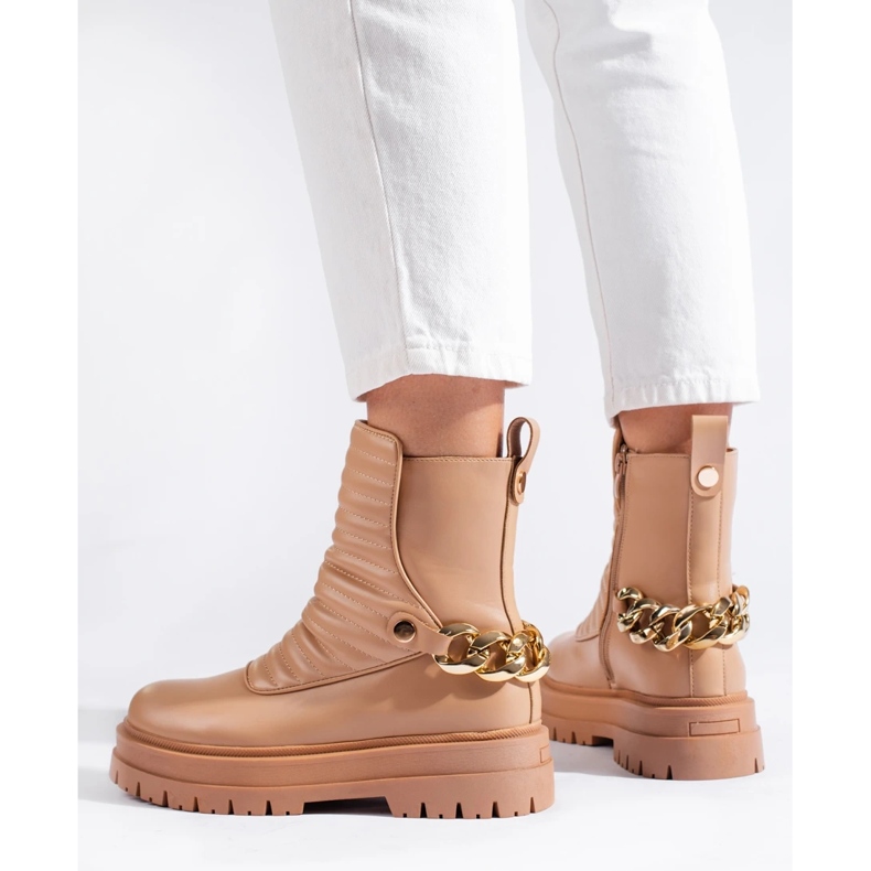 Sacs à chaîne élégants beige 1