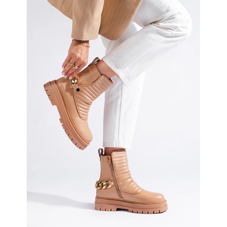 Sacs à chaîne élégants beige 2