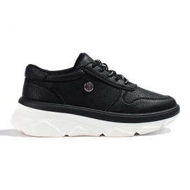 Baskets Vinceza noires à semelle épaisse le noir 5