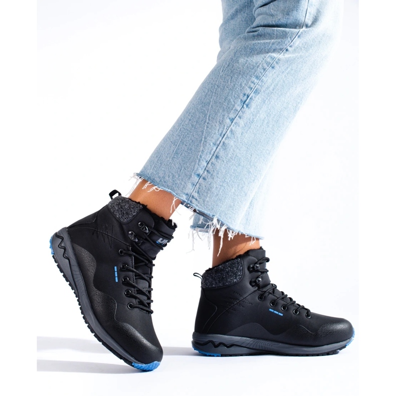 Bottes de trekking chaudes pour femmes DK le noir 1