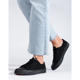 Baskets basses classiques noires Shelovet le noir 2