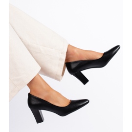 Escarpins noirs à talons hauts pour femmes de Sergio Leone le noir 1 Escarpins noirs à talons hauts pour femmes de Sergio Leone le noir 1