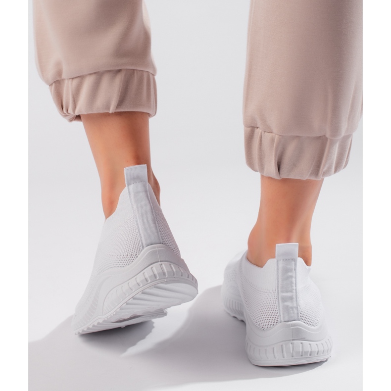 Chaussures de sport slip-on femme blanches 2 Chaussures de sport slip-on femme blanches 2