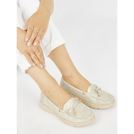 Seastar Mocassins confortables dorés en cuir écologique d'or 2