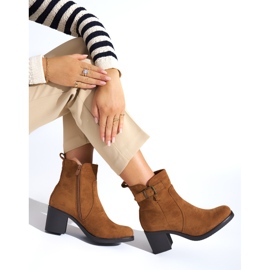 Bottines femme marron brun 1