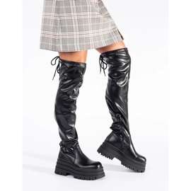 Mousquetaires à plateforme noire le noir 2 Mousquetaires à plateforme noire le noir 2