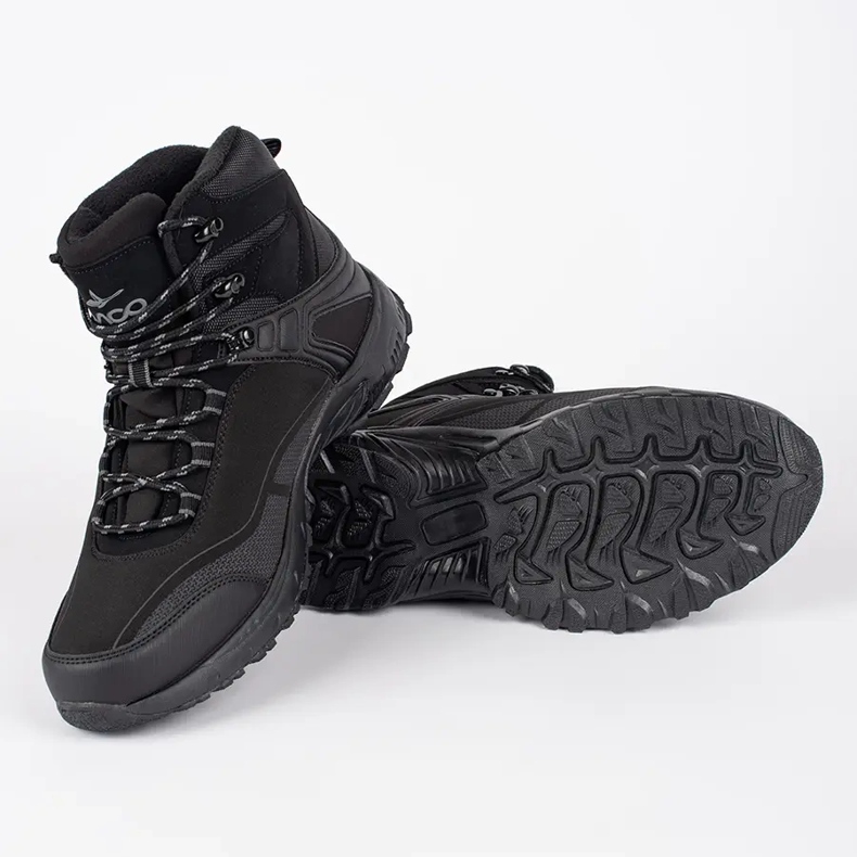 Vico Chaussures de trekking montantes noires pour hommes le noir 2