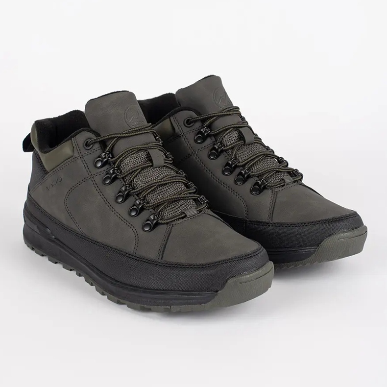 Vico Chaussures de trekking homme à lacets vertes 1