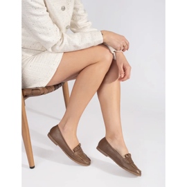 Mocassins femme marron ornés de franges brun 2