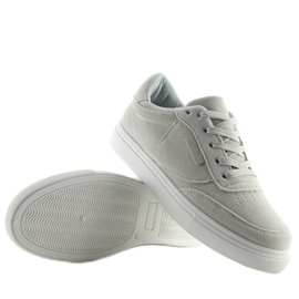 Baskets femme en daim gris NB172 LT.GRAY blanche 5