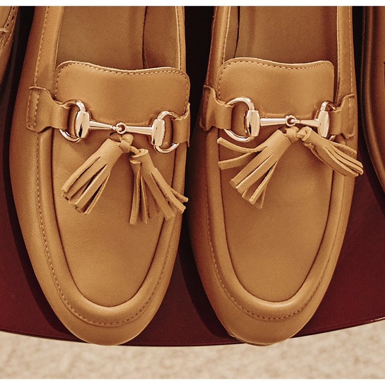 Marco Shoes Mocassins en cuir à franges 2199P-003-1 brun 1