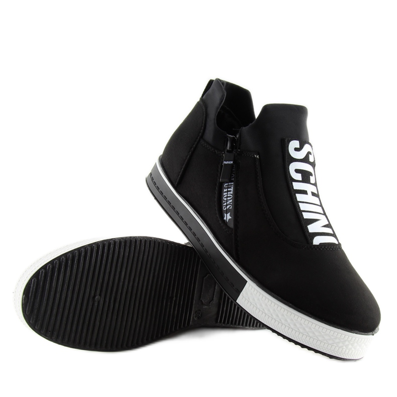 Baskets compensées noires NB168 noir 2