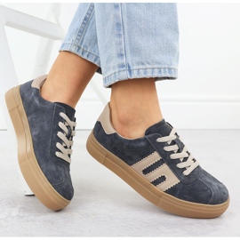 Chaussures de sport en cuir sur la plate-forme gris Filippo DP6798 1 Chaussures de sport en cuir sur la plate-forme gris Filippo DP6798 1