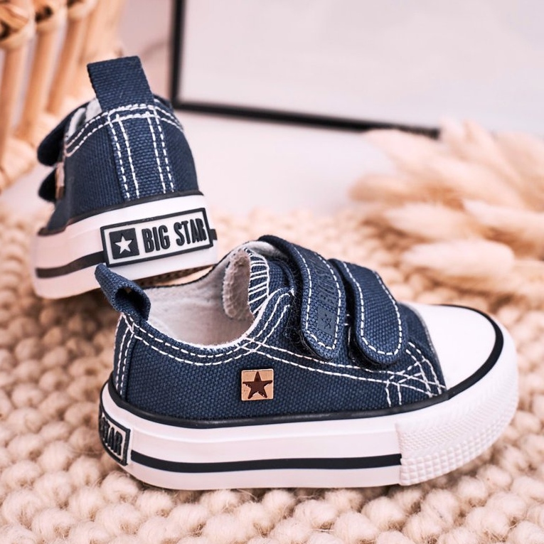 Baskets Basses Enfant Avec Velcro Big Star HH374201 Bleu Marine 3 Baskets Basses Enfant Avec Velcro Big Star HH374201 Bleu Marine 3