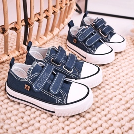 Baskets Basses Enfant Avec Velcro Big Star HH374201 Bleu Marine 2