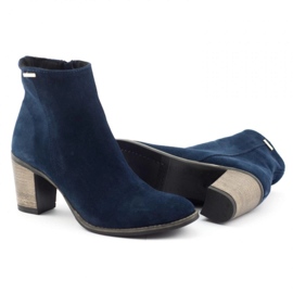 Olivier Bottines à talons bleu marine Sara 3