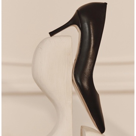 Marco Shoes Escarpins élégants en cuir souple noir 2