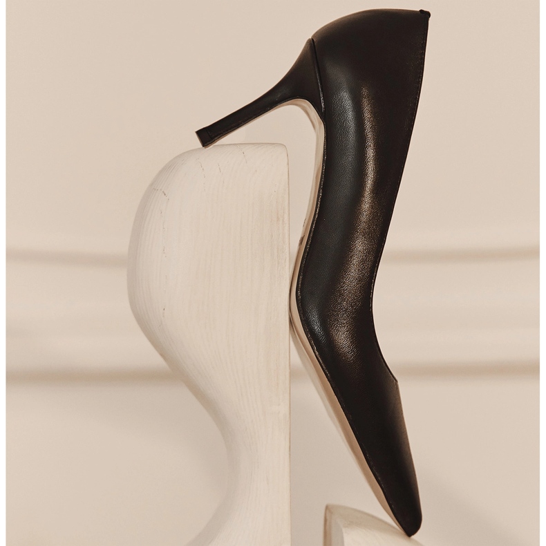 Marco Shoes Escarpins élégants en cuir souple le noir 2