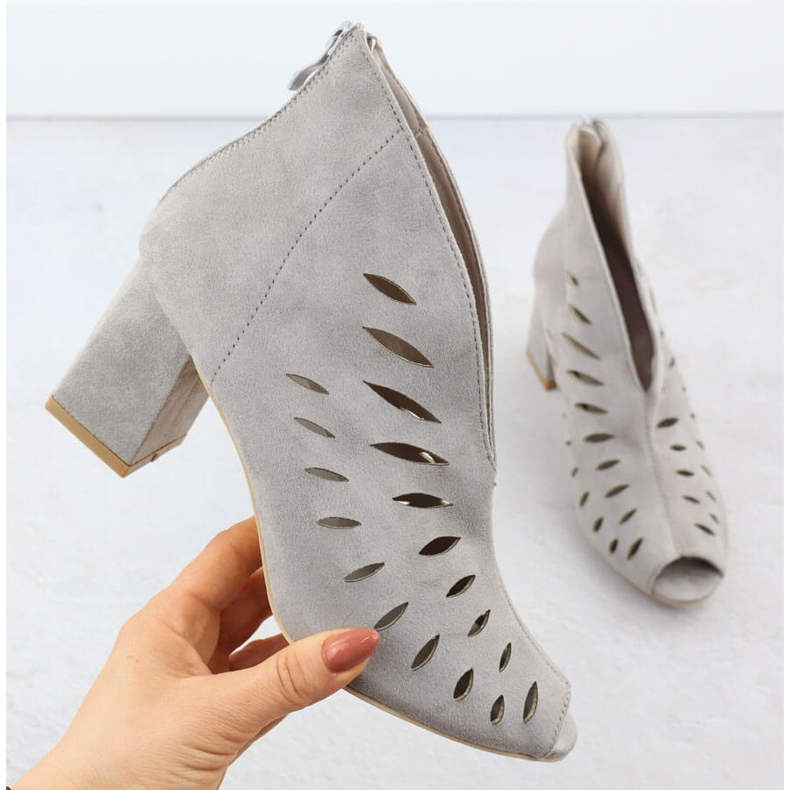 Potocki gris ou ouvert de daim féminin 20318 1