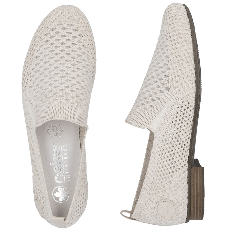 Chaussures textiles pour femmes Openwork Beige Rieker 51969-90 2