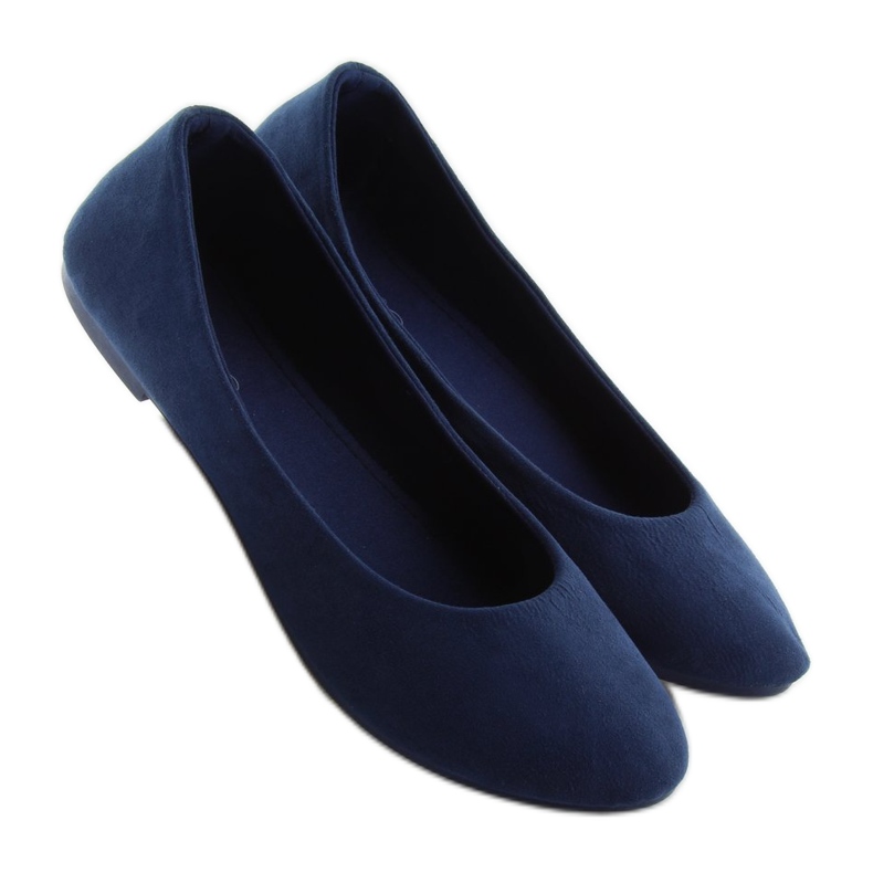 Ballerines femme soft bleu marine 1