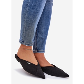 Les tongs pour femmes avec des orteils pointus Big Star RR274210 noir le noir 1