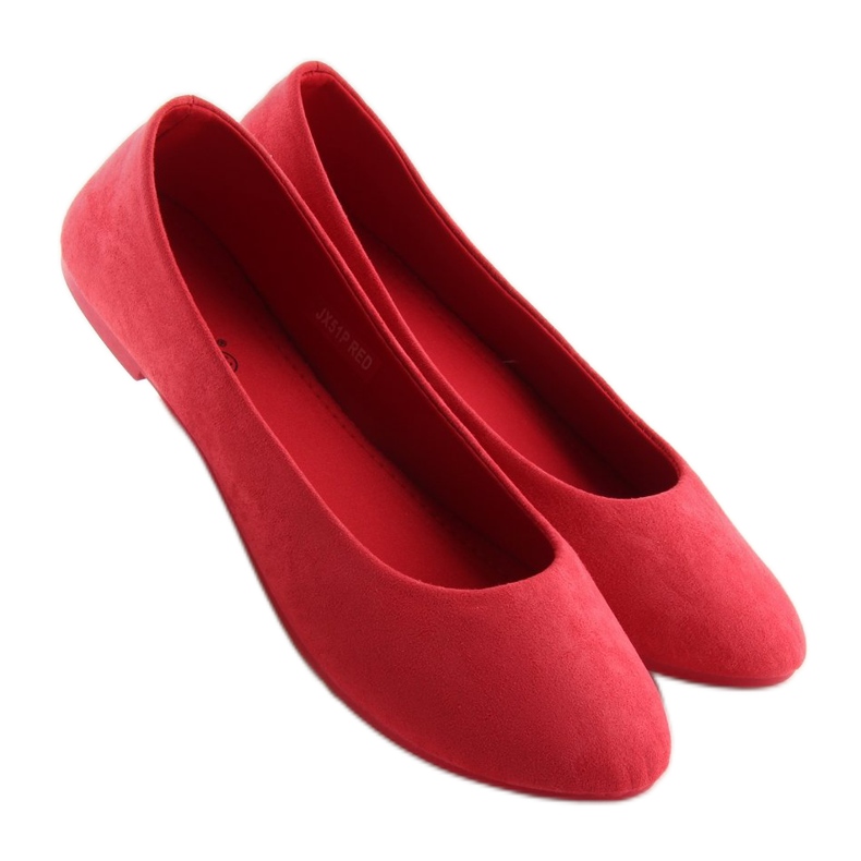 Ballerines femme soft rouge rouge 1