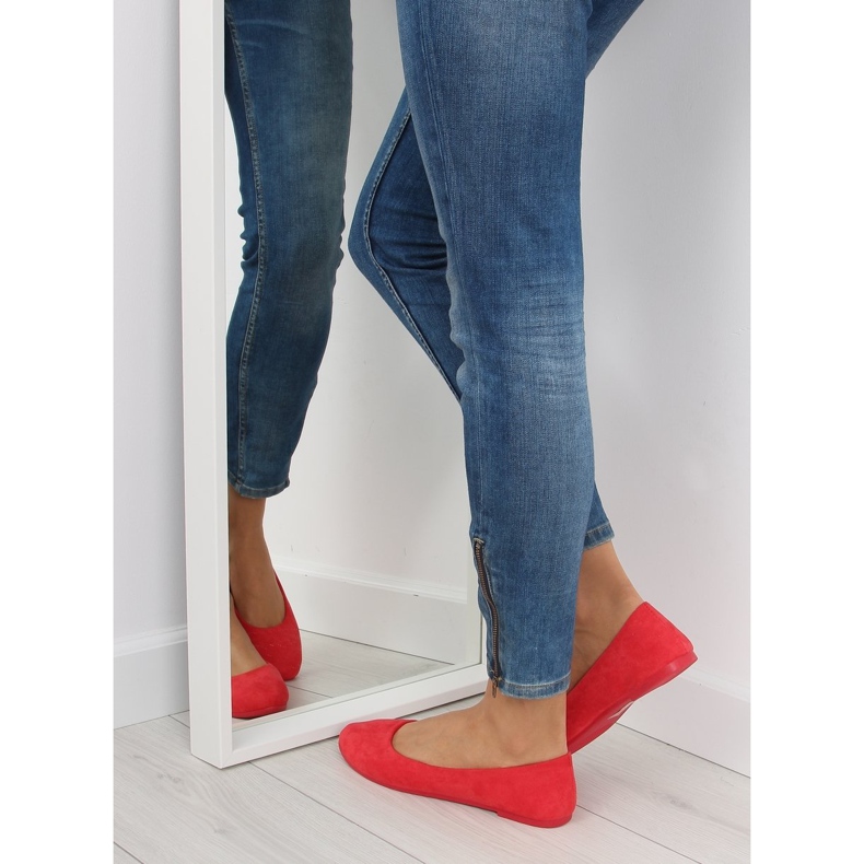 Ballerines femme soft rouge rouge 2