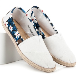 Mckeylor Espadrilles à fleurs blanc 1