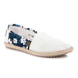 Mckeylor Espadrilles à fleurs blanche 3