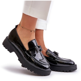 Vinceza 62187 Mocasines laquées noir 4